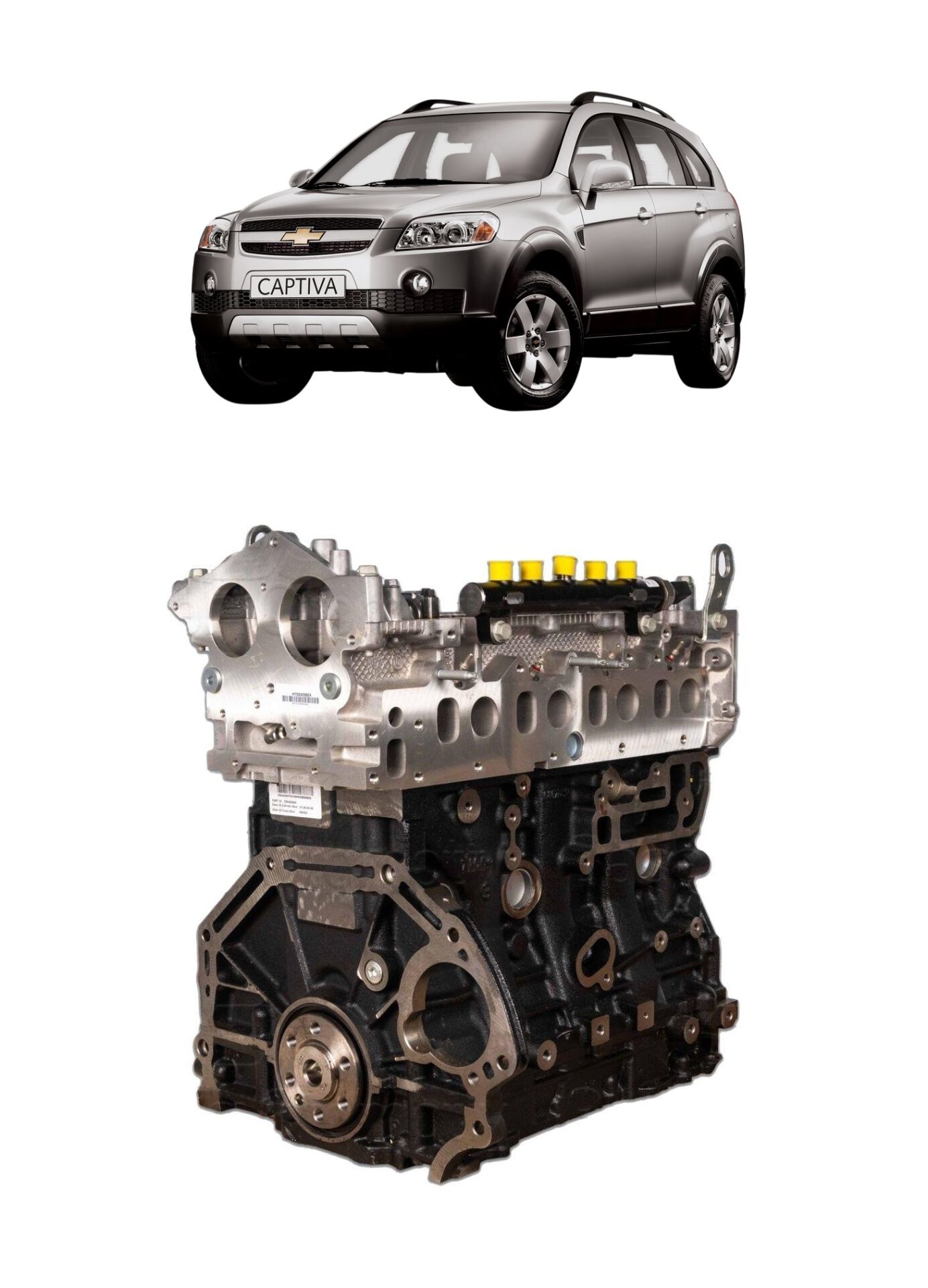 KOMPLE MOTOR - CHEVROLET CAPTIVA C140 - 2007 - 2013