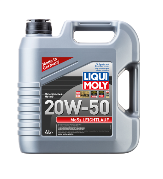 LIQUI MOLY 20W50 Motor Yağı 4 L MoS2'Lİ